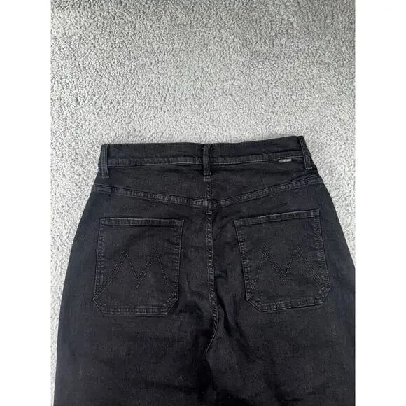 Mother Jeans Women 33‎ The Wrapper Patch Springy Ankle Not Guilty Wash
